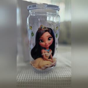 Disney's Princess Pocahontas Tumbler with Lid & Straw – 16oz Plastic& Kid Safe